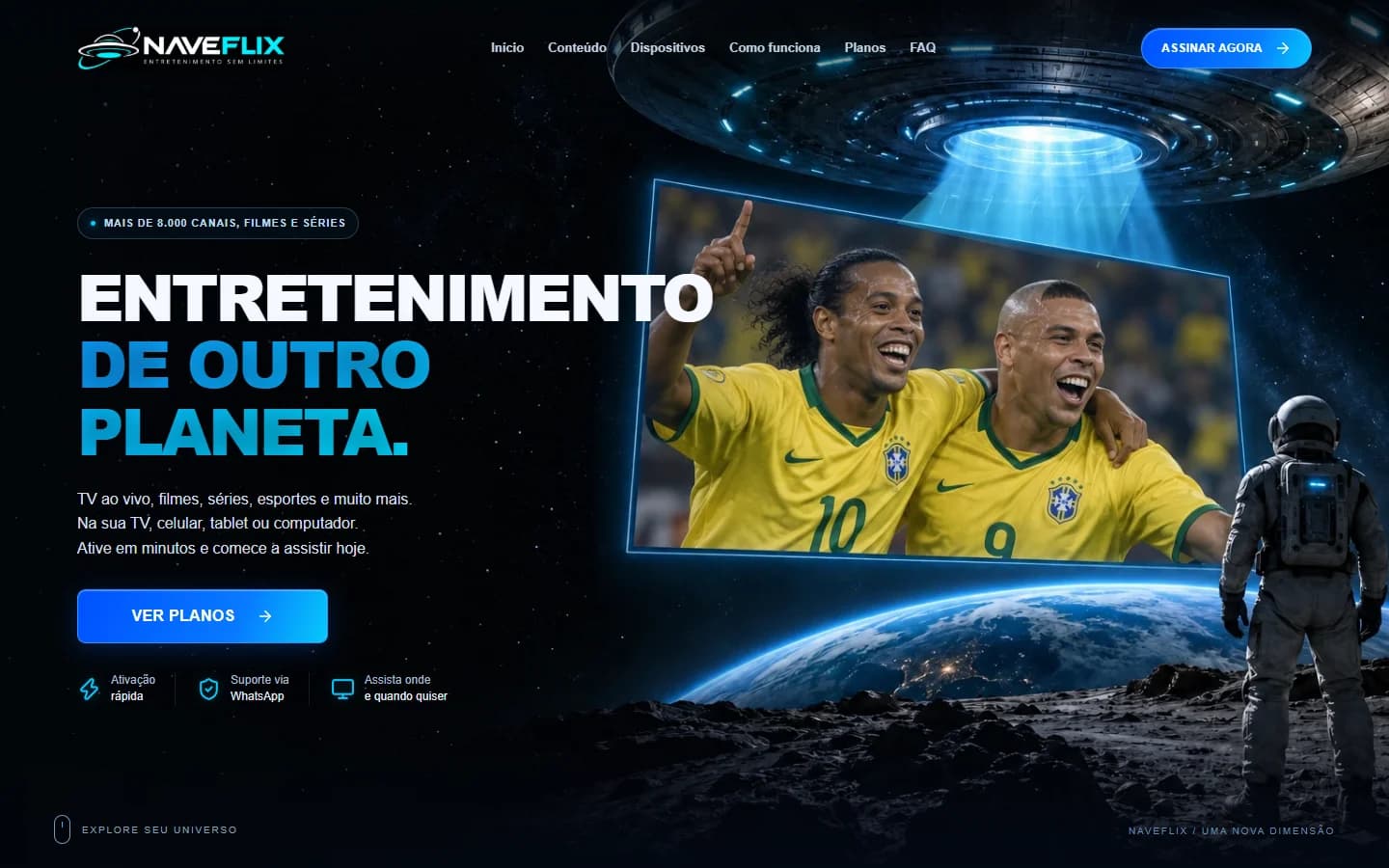 Naveflix homepage preview